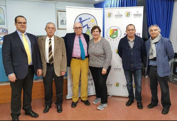 Cayetano Cifuentes y José Luis Álvarez (izquierda y derecha), junto a dirigentes de Cetras. - E.M.