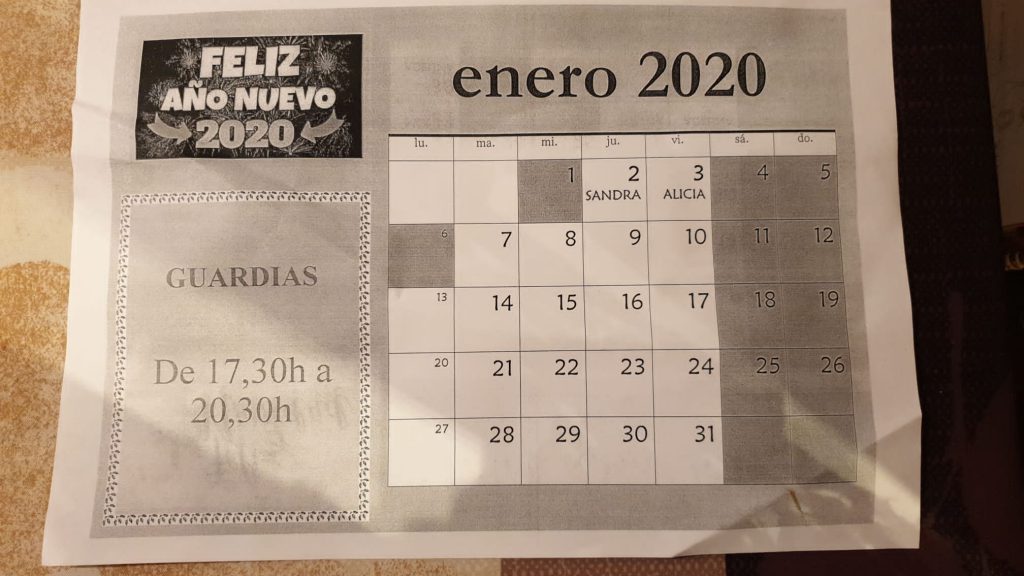 guardias de enero 2020